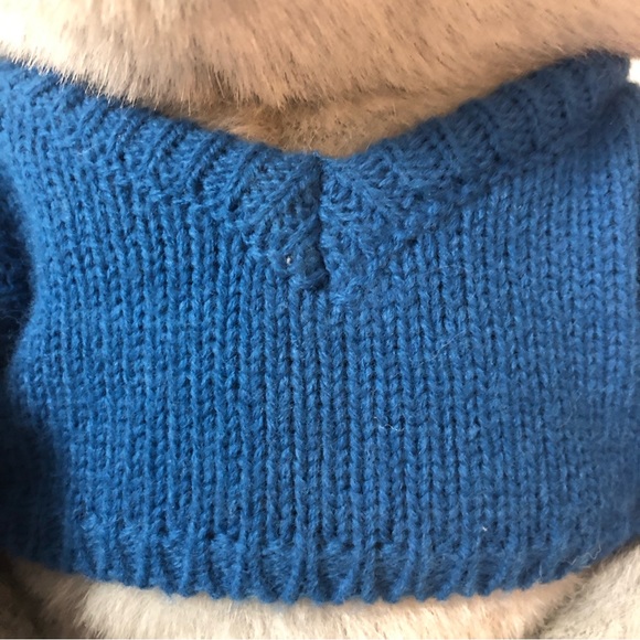 Vintage Dakin Fun Farm Grandpaw Bear Plush Grey Glasses Blue Sweater Tags - Picture 13 of 14